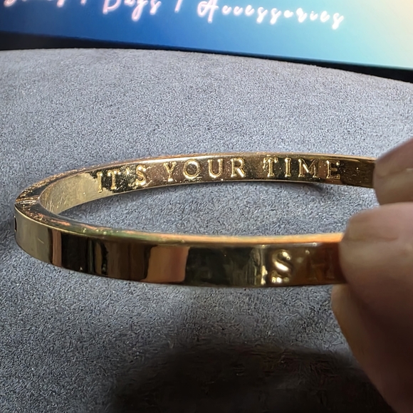 Spartina 449 Gold Plated Inspirational Bangle Clasp - Picture 4 of 7